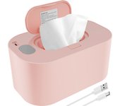 USB Baby Wipe Warmer LED Light Keep warm Box Adjustable Temperature Heating Diaper Dispenser Portable Large Capacity