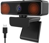 NUROUM V11 2K Webcam With Dual Microphone 1080P 60fps 1440P 30fps FHD Computer Mini Web Camera USB for PC Laptop