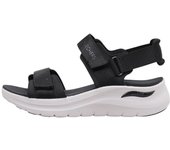 Skechers ARCH FIT 2.0 Sandalias De Cuña Mujer Negro