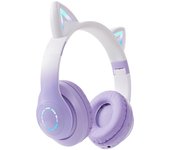 Auriculares de oído de gato LED inalámbrico Bluetooth auriculares estéreo de música auriculares