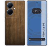 Funda Silicona para Vivo V29 Lite 5G diseño Madera Dibujos