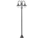 vidaXL Farolas de Jardín con 3 Luces Aluminio Bronce 220 cm Iluminación Patio Color Bronce,  Verde oscuro,  Blanco y mas