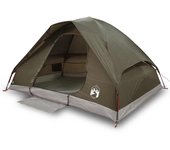 vidaXL Tienda de campaña iglú para 2 personas impermeable marrón