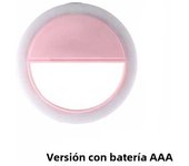 Universal Mini Selfie Ring Light Portable Clip-on Selfie Fill Light AAA Battery Operated 3 Modes LED Fill Light For Mobile Phone