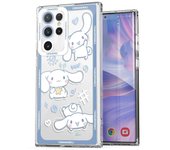 Transparent Clear Case for Samsung Galaxy S23 S24 Ultra S20 FE S21 22 Plus 5G Cover Cute Sanrio Kuromi Cinnamoroll Silicone