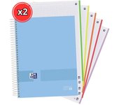 Set de Cuadernos OXFORD A4+ Multicolor 120 Hojas (5 Unidades)