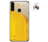 Tumundosmartphone Funda Gel Tpu para Samsung Galaxy A20s diseño Cerveza Dibujos