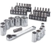 Juego de Vasos Stanley 1/4 - 37 Piezas | Compatible con Sistema de Almacenamiento FATMAX PRO-STACK | Diseño Antideslizante