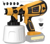 1000ML PISTOLA DE PULVERIZACIÓN eléctrica inalámbrica, pulverizador de pintura portátil para el hogar, aerógrafo de revestimiento de acero para muebles de coche, de 18V batería Makita