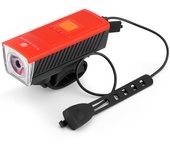 Luces descendentes para bicicleta, luz de carga, cuerno delantero, USB, traje multifunción, conducción nocturna, accesorios para bicicleta de montaña de 180LM