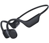 Auriculares inalámbricos deportivos KSIX Astro 2, Conducción ósea, Autonomía 7 h, Botones silicona, Asistentes de voz, Negro