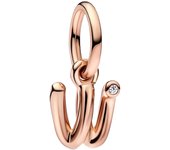 2023 New 925 Silver Plated Rose Gold Letter a-z Script Alphabet Dangle Charm Fit Pan Bracelet DIY Romantic Jewelry Gift