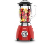 BATIDORA VASO RETRO SOGO BAT-SS-5560 500W 1,5L JARRA CRISTAL ROJO