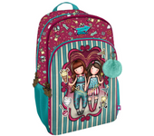 Mochila 3 Cremalle. Adapt.Carro Gorjuss™ Fairground "Fireworks" 29X45X17Cm (Safta 1110GJ07T)