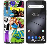 Funda Silicona para Gigaset GS4 diseño Comic Dibujos