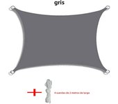 Waterproof Rectangular Shade Sail Awning Beige Fabric Screen 95% UV Protection Suitable for Outdoor Patio Garden Yard Pool