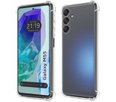 Tumundosmartphone Funda Silicona Antigolpes Transparente para Samsung Galaxy M55 5G