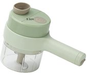 Picadora de verduras, juego de cortador de verduras eléctrico, picadora de verduras 4 en 1, cortador de verduras picador inalámbrico, procesador de alimentos para ajo, pimienta, chile, cebolla, apio, jengibre,