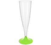 MONOUSO | Copa Reutilizable PS Pie Verde Lima Cava 140ml 2P (20 Uds)