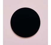 Glotomania - Base Redonda Negra para Tarta - Madera Resistente - Ø 40 Cm