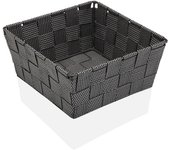 cesta mediana gris con puntos