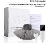 Electric Heating Pad for Shoulder Fatigu Relief Constant Temperature Hot Compress Washable Neck and Shoulder Heated Shawl Warmer