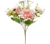 Poenia Arte Floral - Ramo de Rosas Artificiales - Decoración Floral - 35cm - 3pcs