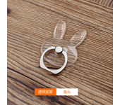 Universal Clear Mobile Phone Holder Finger Ring Stand For iPhone Xiaomi Cute Cartoon Bracket Cellphone Transparent Phone Support
