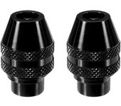 Portabrocas sin llave para, 2 piezas Adaptador de mandril Mini taladro multifunción sin llave para herramienta amoladora eléctrica 0,4-3,2 mm -