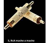 5pcs NEW Audio Earphone Headphone Splitter Adapter 3.5mm to 2 Earbuds Stereo Headse 6.35MM TO rca male to female 6.5