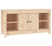 vidaXL Mueble de TV de madera maciza de pino 103x36,5x52 cm, Mueble de Salon, Mueble TV, Mueble TV salon, Mesa de TV, Mueble tele