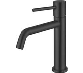 VALAZ Grifo de lavabo monomando redondo negro mate  serie Ebro