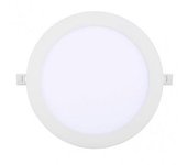 FABRILAMP Downlight Obsidiana 24w 6500k Blanco Redondo 2040lm 2,5x30x30 Cm Corte 27,5 Cm - Focos Empotrables LED - Alta Luminosidad - Diseño Moderno - Fácil Instalación - Ahorro de Energía