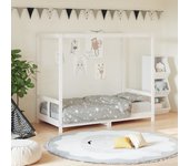 vidaXL Estructura de cama para niños madera de pino blanco 80x160 cm