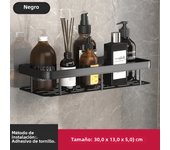 Estante De Baño De Aleación De Aluminio Para Almacenamiento De Shampoo Sin Perforar Estante De Esquina De Ducha Montado En La Pared Accesorios De Baño