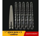 8 Inch Saw Bar 1/4"P Electric Saw 45 knots 22 knives Electric Chain Saw Guide Replacement Mini Steel Chainsaw Chains Garden Tool