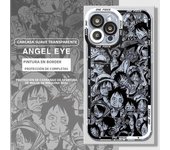 Phone Case for iPhone X XS 7 6s 12 Mini 11 15 Plus XR SE 13 Pro Max 14 Pro 8 Clear Silicone Cover  Anime O-One Piece Luffy