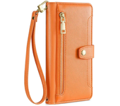 Card Slots Crossbody Phone Case for Realme 12 11 Pro Plus 5G 11X C67 GT5 Pro Narzo 60X Zipper Wallet Flip Case with Lanyard