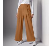 2024 New Pantalones De Mujer Women's Wide Leg Pants Elastic High Waisted Knit Casual Palazzo Pants Trousers With Pockets