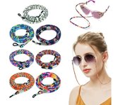 Correas para anteojos, cadena para anteojos para mujer, 7 piezas de correas para anteojos de colores, correas para anteojos deportivos, cordón para anteojos, multicolor, 70 cm