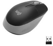 Mouse raton logitech m190 full size optico wiireles inalambrico gris claro
