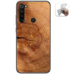 Tumundosmartphone Funda Gel Tpu para Xiaomi Redmi Note 8 (2019/2021) diseño Madera 04 Dibujos