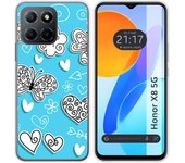 Funda Silicona para Huawei Honor X8 5G diseño Mariposas Dibujos