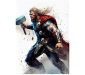 Miniso Marvel Superhero Spider Man Iron Man Hulk Captain America Thor Canvas Poster Avengers Art Museum And Room Wall Decoration