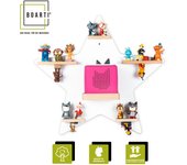 Estantería infantil estrella de madera Toniebox figuras estantería de pared Tonies caja de música Estantería infantil estrella de madera Toniebox figuras estantería de pared Tonies caja de música