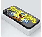 Cartoon S-SpongeBobES For Apple iPhone 15 14 13 12 11 mini Pro Max 8 7 6S 6 XR X XS Plus Frosted Translucent Phone Case