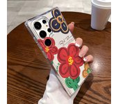 Flower Phone Case For Samsung Galaxy S25 Ultra Funda S24 Plus S23 S22 S2S S20 FE Transparent Soft Silicon Shockproof Cover Coque