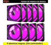 Aigo AIR12 Computer Case fan ventoinha PC 120mm rgb fan 4pin PWM CPU Cooling fan 3pin5v Unlimited space argb 12cm ventilador