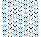 Papel Pintado Floral Vectorial Azul