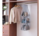 1/2Pcs Hanging Type Storage Bags for bag Organizer 3/4Layer Eco-Friendly Dust-proof Transparent bag organizer Storage Container